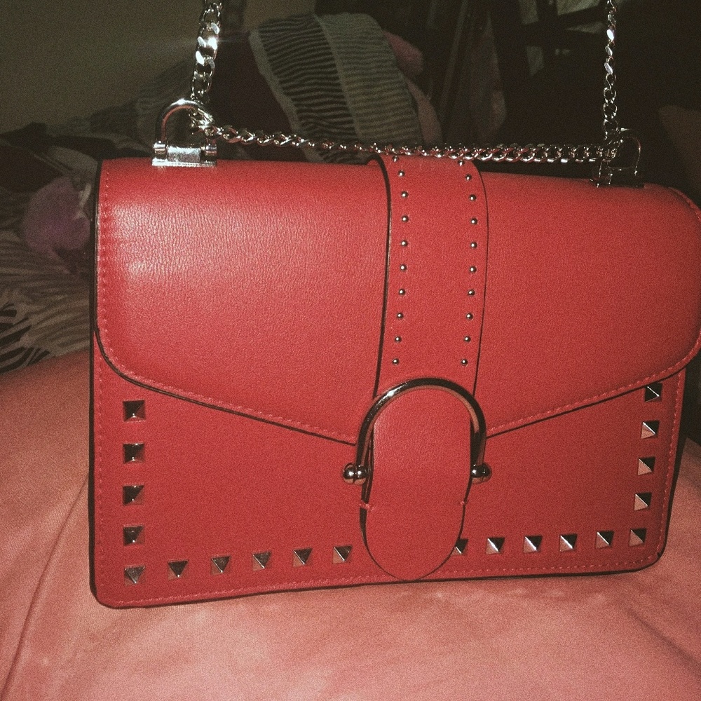 Topshop red purse
